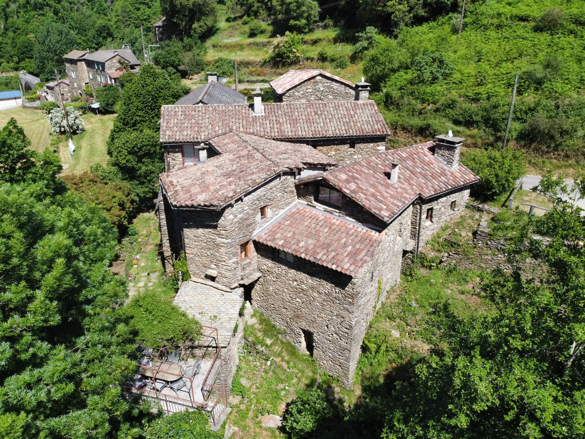 Pont de Burgen, étape du GR70 Chemin de Stevenson en Cévennes